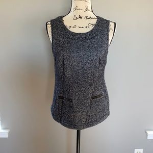 Cabi Cece Shell Herringbone Gray Size Small